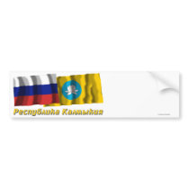 Russia and Republic of Kalmykia bumper stickers