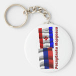 Russia and Republic of Mordovia Keychain