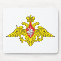 Russia Army Emblem Mousepad by FlagTshirts Russia Army Emblem Mousepad