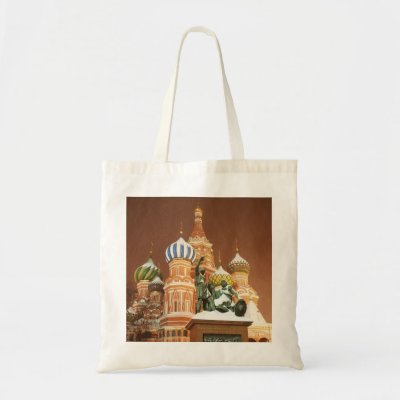 Russia Cathedral Tote Bags