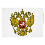 Russia Crest Greeting Cards