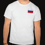 Russia Flag Map Basic T-Shirt