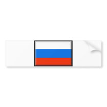 Russia Flag bumper stickers
