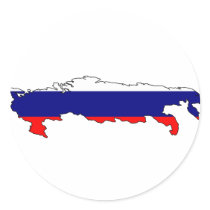 Russia flag map stickers by FlagStore Russia flag map stickers