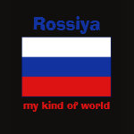 Russia Flag Map Text Ladies Baby Doll