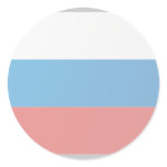 Russia, Flag ribbons flag Round Stickers