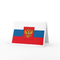 Russia Flag w COA Greeting Card by FlagTshirts Russia Flag w COA Greeting Card