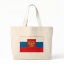 Russia Flag w COA (light) Tote Bag by FlagTshirts Russia Flag w COA (light) Tote Bag