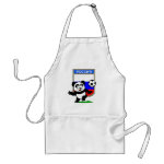 This adorable little panda is too cute! He's featured in front of a large flag from Russia and ready to play football and score some goals. This cute design is perfect for football players and soccer fans.