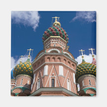 Russia, Moscow, Red Square. St. Basil's 2 Refrigerator Magnet