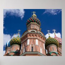 Russia, Moscow, Red Square. St. Basil's 2 Posters