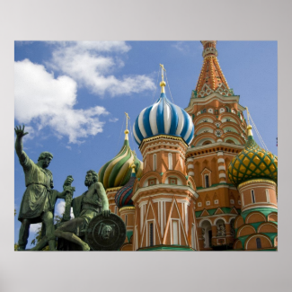 Russia, Moscow, Red Square. St. Basil's 3 Poster