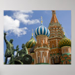 Russia, Moscow, Red Square. St. Basil's 3 Posters