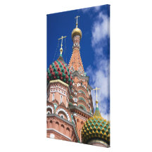 Russia, Moscow, Red Square. St. Basil's 5 Stretched Canvas Prints