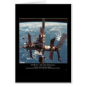 Russia’s Mir Space Station over planet Earth cards by Space_Exploration Russia’s Mir Space Station over planet Earth cards