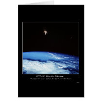 Russia’s Mir Space Station, the Earth and the Moon cards