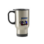 This adorable little panda loves to get out on the court and hits some balls. Panda plays in front of a large flag of Russia. This is a great design for anyone who loves to play tennis, watch tennis or just loves cute pandas.