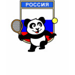 This darling little <b>panda bear</b> is too cute! Panda loves to play <b>tennis</b>! This adorable <b>tennis t-shirt</b> is perfect for tennis players and tennis fans. Support the Russian Tennis Team with this cute panda shirt!