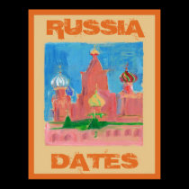 Russia Travel Sign, edit text posters