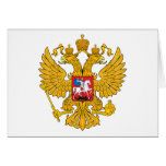 Russia Two Headed Eagle Greeting Cards
