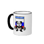 This cute bodybuilding panda loves weightlifting. He stands in front of a large flag of Russia. Look how easy he lifts that heavy barbell loaded with weight plates. This design is too cute. Great gifts here for anyone from Russia who loves weightlifting.