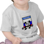 This cute bodybuilding panda loves weightlifting. He stands in front of a large flag of Russia. Look how easy he lifts that heavy barbell loaded with weight plates. This design is too cute. Great gifts here for anyone from Russia who loves weightlifting.