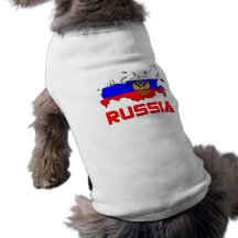 Russia With Crest Pet T Shirt