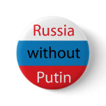 Russia without Putin Pinback Buttons