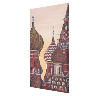 Russian Architecture Stretched Canvas Print