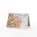 Russian birthday Card. Roses, lily of the valley card