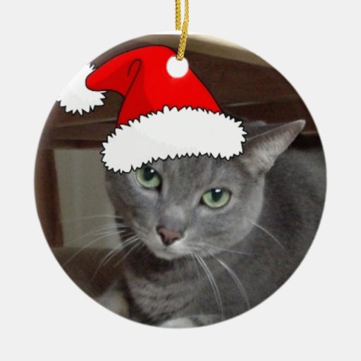 russian blue cat christmas ceramic ornament zazzle russian christmas tree ornaments
