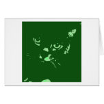 Russian Blue Cat Pop Art Card