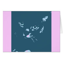 Russian Blue Cat Pop Art Cards