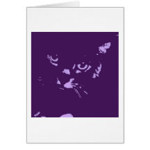 Russian Blue Cat Pop Art Cards