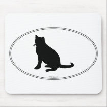 Russian Blue Silhouette mousepads