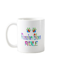 Russian Blues Rule mugs by MyFavoriteCat Russian Blues Rule mugs