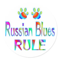 Russian Blues Rule stickers
