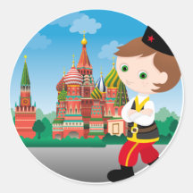Russian boy sticker