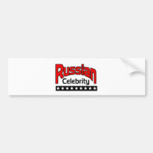 Russian Celebrity Bumper Sticker