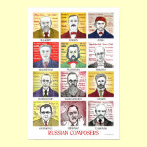 Russian Composers poster posters