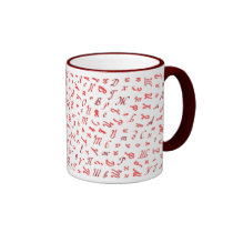 Russian Cyrillic Alphabet mugs