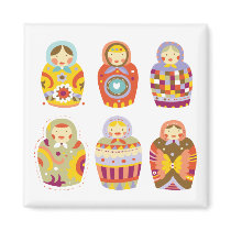 Russian Dolls magnets
