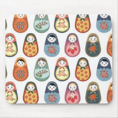 russian dolls mouse mats by vtromborg