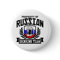 Russian Drinking Team Pinback Button