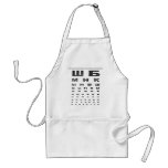 Russian Eye Chart aprons