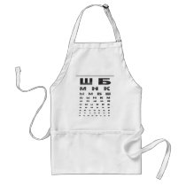 Russian Eye Chart Aprons apron