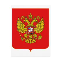 Russian Federation Official Coat Of Arms Heraldry Post Card