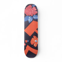 Russian Flower Rose Custom Skate Board