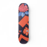 Russian Flower Rose Custom Skate Board