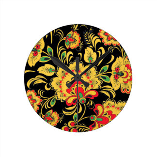 RUSSIAN FOLK ART CLOCK